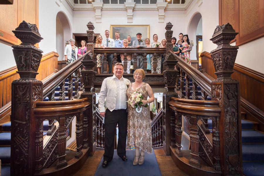 Lewes Town Hall wedding staircase