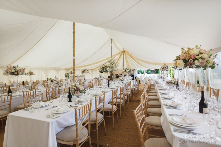 wedding marquee seating