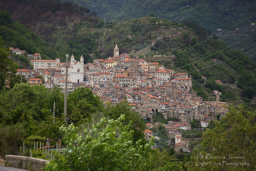 Ceriana seen from the road