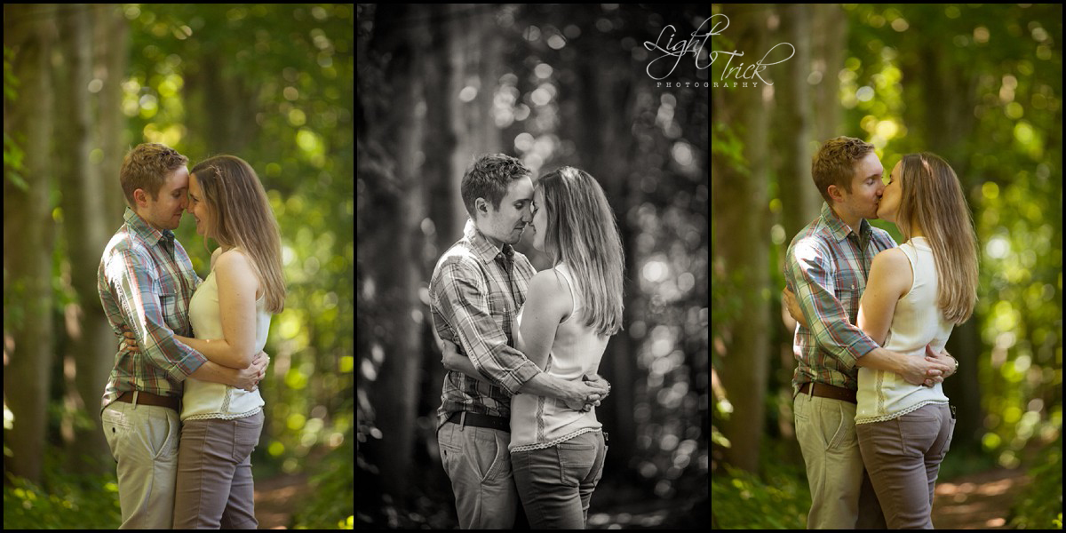 triptych - engagement shoot with a beautiful couple