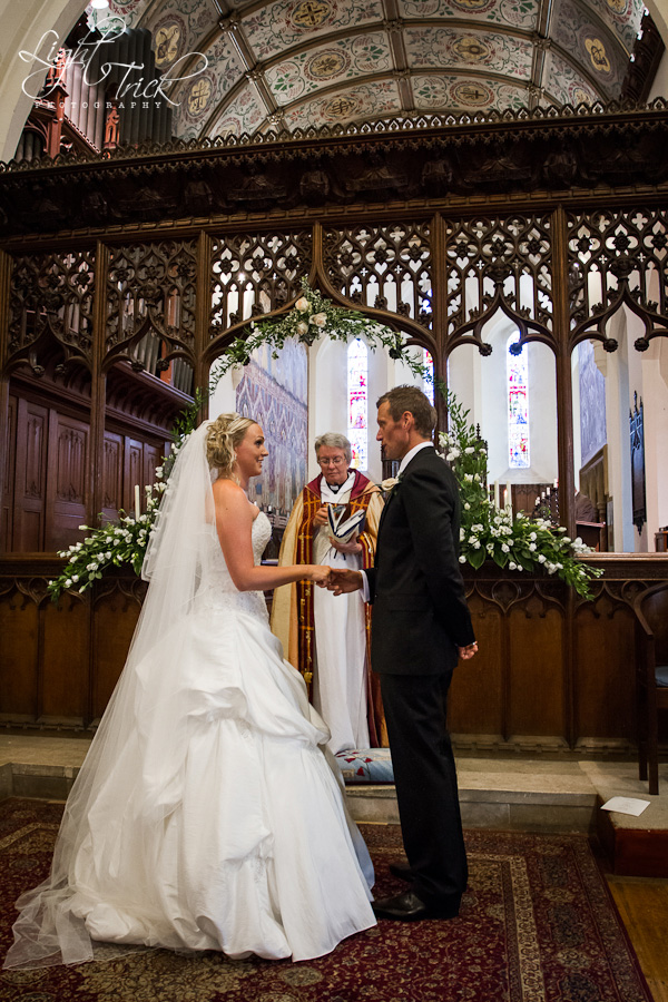 wedding at St Peter's church, Bexhill-on-Sea