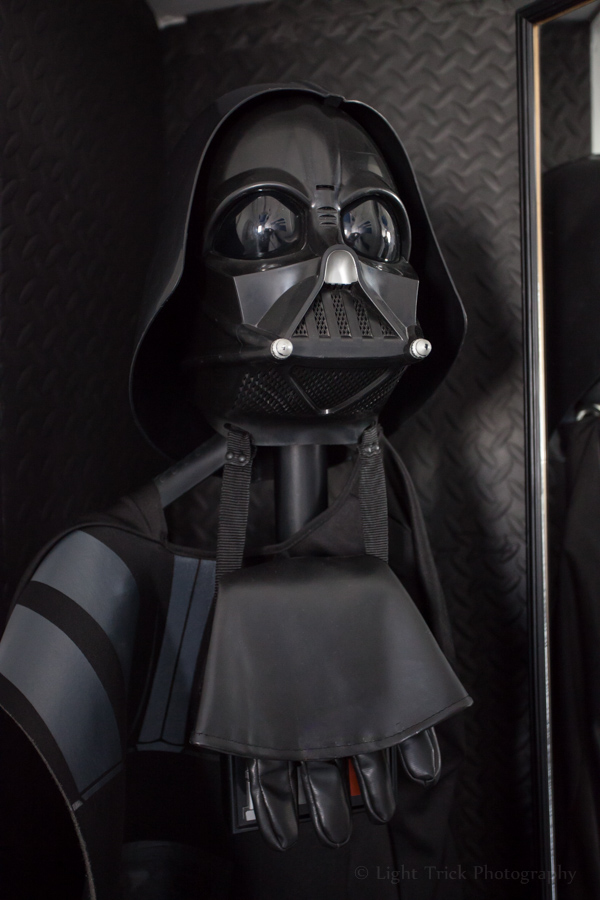 close-up of Darth Vader in Hotel Pelirocco